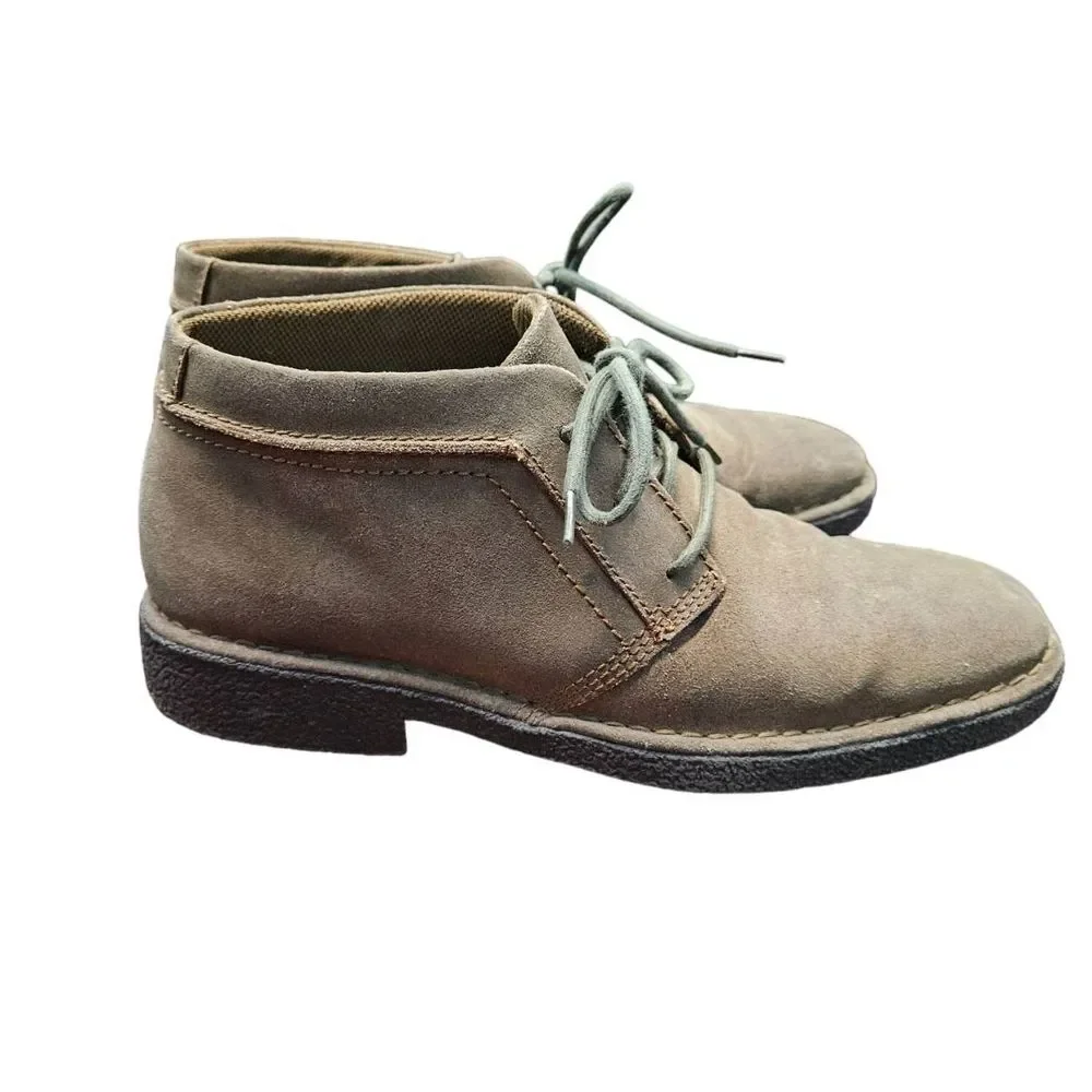 RJ Colt Taupe Suede Lace Up Men's Chukka Boots size 9.5